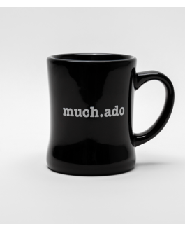 Black much.ado mug